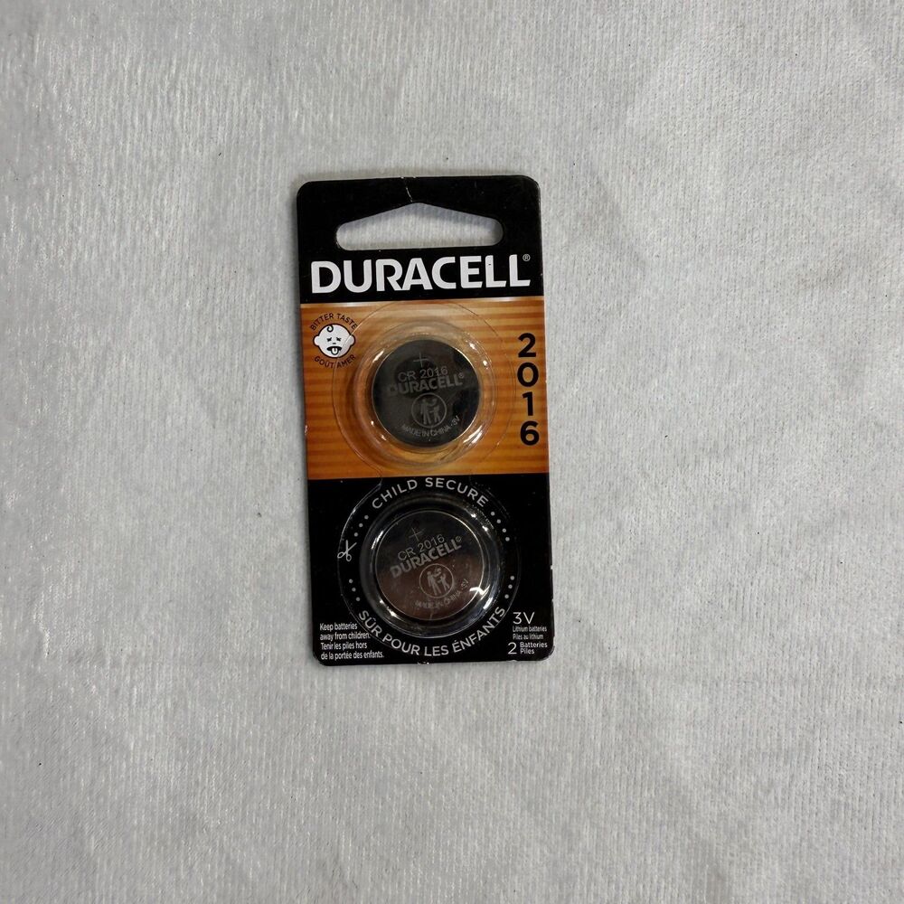 Duracell (2-Pack) 2016 Coin‎ Batteries NEW